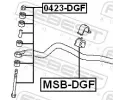 FEBEST Ty / vzpra stabiliztoru FBS 0423-DGF, 0423-DGF