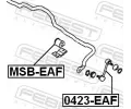 FEBEST Tyč / vzpěra stabilizátoru FBS 0423-EAF, 0423-EAF