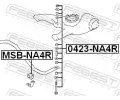 FEBEST Tyč / vzpěra stabilizátoru FBS 0423-NA4R, 0423-NA4R