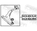 FEBEST Rameno zavěšení kol FBS 0424-EA3LH, 0424-EA3LH