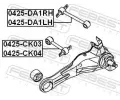 FEBEST Rameno zaven kol FBS 0425-DA1RH, 0425-DA1RH