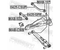 FEBEST Rameno zaven kol FBS 0425-GFR, 0425-GFR