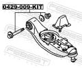 FEBEST Sada roub na korekci odklonu kola FBS 0429-009-KIT, 0429-009-KIT