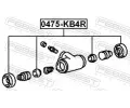 FEBEST Sada na opravu válce kolové brzdy FBS 0475-KB4R, 0475-KB4R