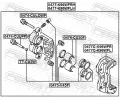 FEBEST Pst brzdovho tmenu FBS 0476-CU20F, 0476-CU20F