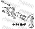 FEBEST Píst brzdového třmenu FBS 0476-EAF, 0476-EAF