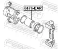 FEBEST Píst brzdového třmenu FBS 0476-EAR, 0476-EAR