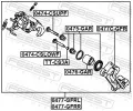 FEBEST Brzdový třmen FBS 0477-GFRR, 0477-GFRR