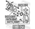 FEBEST Brzdový třmen FBS 0477-KB4FRH, 0477-KB4FRH