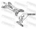 FEBEST roub pro opravu odklonu kola FBS 0498-004, 0498-004