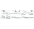 Sada p��slu�enstv� parkovac�ch brzdov�ch �elist�&nbsp;FEBEST&nbsp;&dash;&nbsp;FBS 0504-DYR