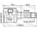 FEBEST Kloub hnacho hdele, sada FBS 0511-BT50RH, 0511-BT50RH