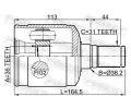 FEBEST Kloub hnacho hdele, sada FBS 0511-CX7LH, 0511-CX7LH