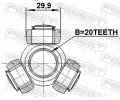 FEBEST Tripod hnacho hdele FBS 0516-DY3WAT, 0516-DY3WAT