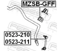 FEBEST Ty / vzpra stabiliztoru FBS 0523-211, 0523-211