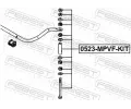 FEBEST Ty / vzpra stabiliztoru FBS 0523-MPVF-KIT, 0523-MPVF-KIT