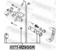FEBEST Sada na opravu brzdovho tmenu FBS 0575-MZ6GGR, 0575-MZ6GGR