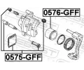 FEBEST Píst brzdového třmenu FBS 0576-GFF, 0576-GFF