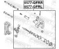 FEBEST Brzdový třmen FBS 0577-GFRL, 0577-GFRL