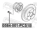 FEBEST roub kola FBS 0584-001-PCS10, 0584-001-PCS10