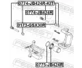 FEBEST Sada vodicch pouzder brzdovho tmenu FBS 0774-JB424R-KIT, 0774-JB424R-KIT