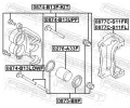 FEBEST Sada vodicch pouzder brzdovho tmenu FBS 0874-B13F-KIT, 0874-B13F-KIT