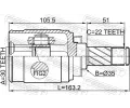 FEBEST Kloub hnacho hdele, sada FBS 1011-T300RH, 1011-T300RH