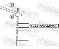 FEBEST Ty / vzpra stabiliztoru FBS 1023-AVALF-KIT, 1023-AVALF-KIT
