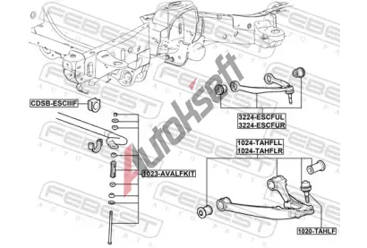 FEBEST Rameno zaven kol FBS 1024-TAHFLL, 1024-TAHFLL