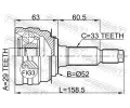 FEBEST Kloub hnacho hdele, sada FBS 1110-J150, 1110-J150
