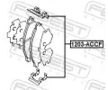 FEBEST Sada psluenstv obloen kotouov brzdy FBS 1203-ACCF, 1203-ACCF