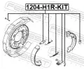 FEBEST Sada psluenstv parkovacch brzdovch elist FBS 1204-H1R-KIT, 1204-H1R-KIT
