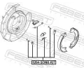 FEBEST Sada psluenstv parkovacch brzdovch elist FBS 1204-SONR-KIT, 1204-SONR-KIT