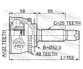 FEBEST Kloub hnacho hdele, sada FBS 1210-012A48, 1210-012A48