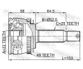 FEBEST Kloub hnacho hdele, sada FBS 1210-MCA48, 1210-MCA48