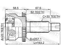 FEBEST Kloub hnacho hdele, sada FBS 1210-SFA52R, 1210-SFA52R
