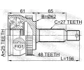 FEBEST Kloub hnacho hdele, sada FBS 1210-TUCA48, 1210-TUCA48