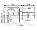 FEBEST Kloub hnacho hdele, sada FBS 1211-CM10R, 1211-CM10R
