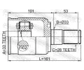 FEBEST Kloub hnacho hdele, sada FBS 1211-D7AT4WD, 1211-D7AT4WD