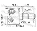 FEBEST Kloub hnacho hdele, sada FBS 1211-LAN, 1211-LAN