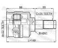 FEBEST Kloub hnacho hdele, sada FBS 1211-SOL2WD, 1211-SOL2WD