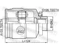 FEBEST Kloub hnacho hdele, sada FBS 1211-TUC27RH, 1211-TUC27RH