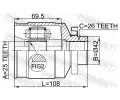 FEBEST Kloub hnacho hdele, sada FBS 1211-TUCRH, 1211-TUCRH