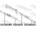 FEBEST Axiln kloub pnho thla zen FBS 1222-SAN18, 1222-SAN18