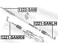FEBEST Axiln kloub pnho thla zen FBS 1222-SAN, 1222-SAN