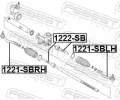 FEBEST Axiln kloub pnho thla zen FBS 1222-SB, 1222-SB