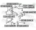 FEBEST Rameno zaven kol FBS 1224-CMRUL, 1224-CMRUL