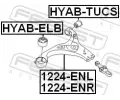 FEBEST Rameno zaven kol FBS 1224-ENL, 1224-ENL