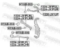 FEBEST Rameno zaven kol FBS 1224-JX1FLFR, 1224-JX1FLFR