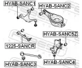 FEBEST Rameno zaven kol FBS 1225-SANCR, 1225-SANCR